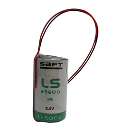 Saft LS33600 3,6V Lithiumbatteri med 15cm kabel 